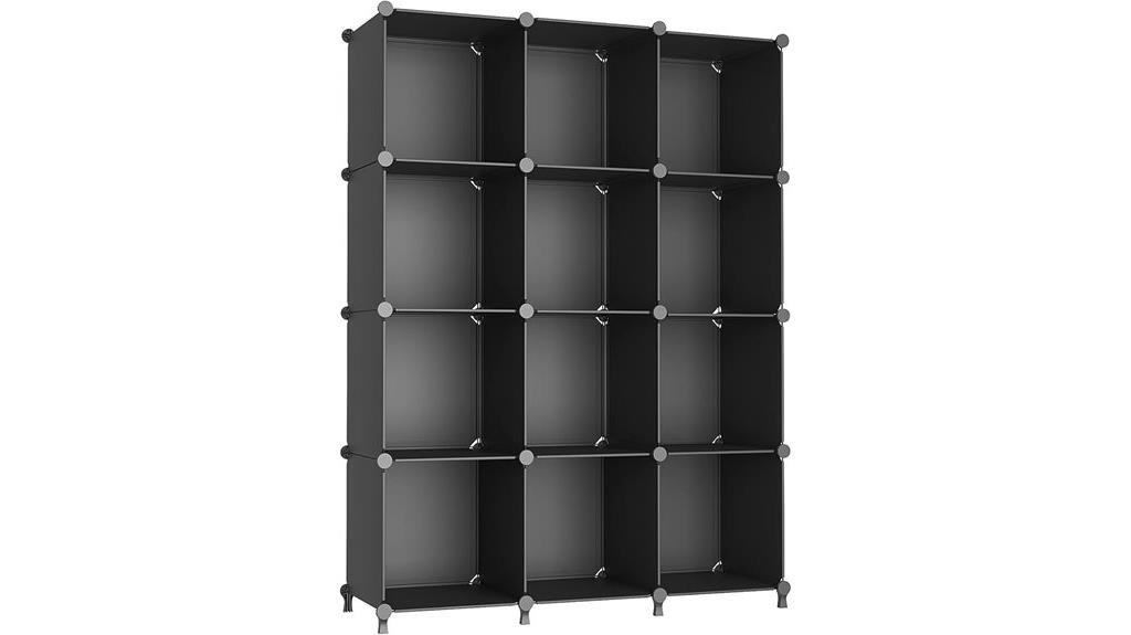 12 cube plastic storage