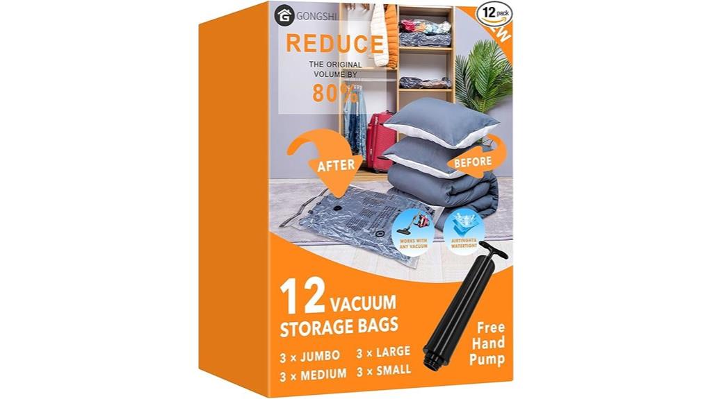 12 pack vacuum storage bags