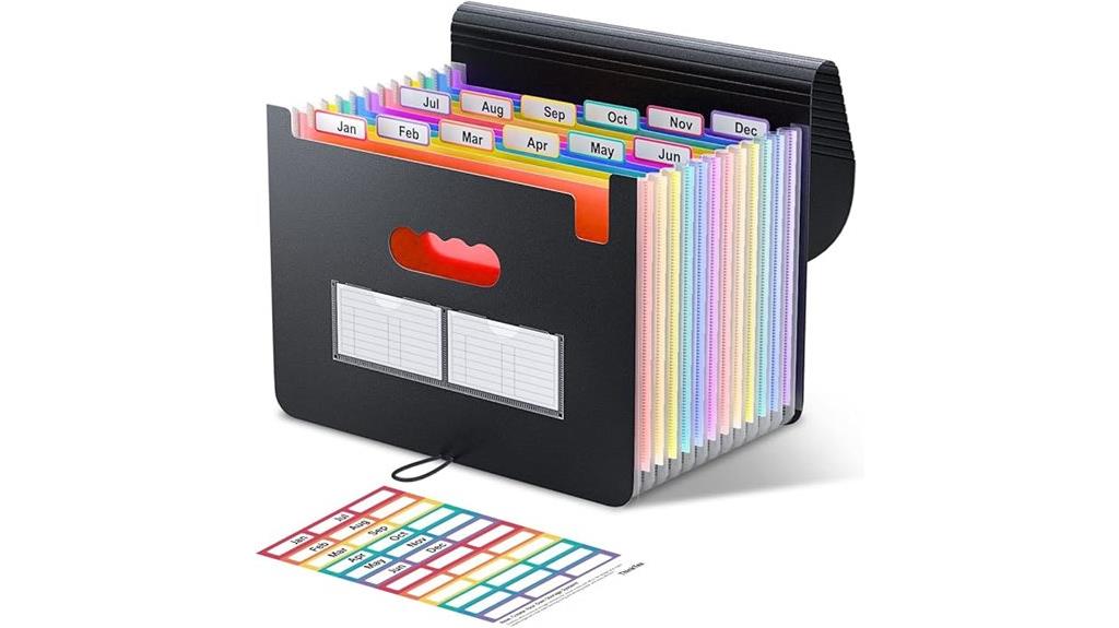 12 pocket document organizer