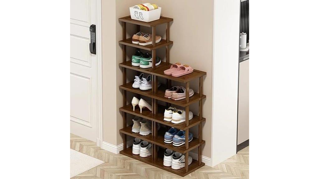 12 tier space saving shoe rack