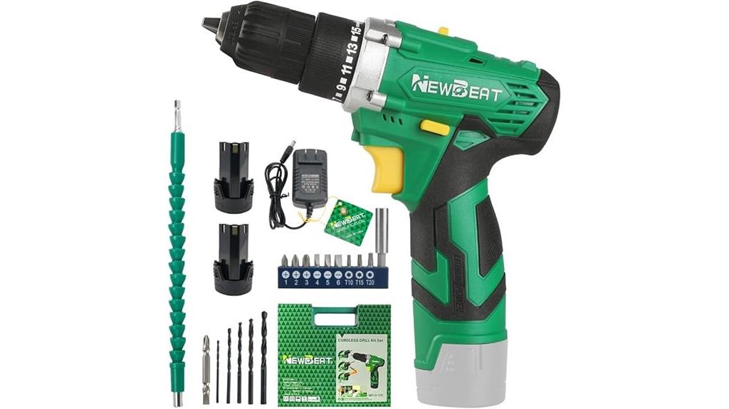 12v drill with 2 batteries