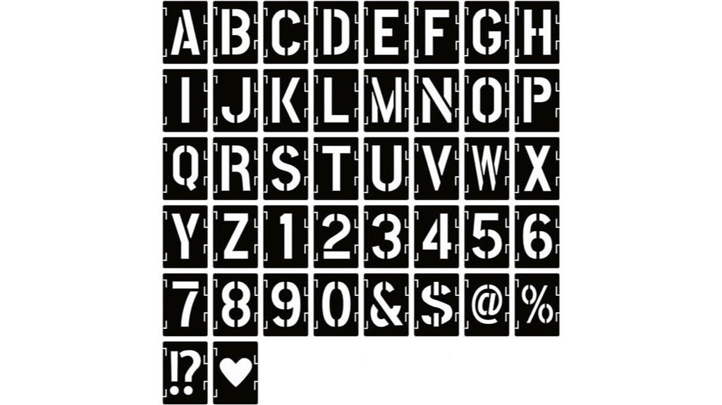 13 inch letter stencils