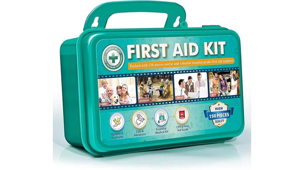 150 piece hardcase first aid kit