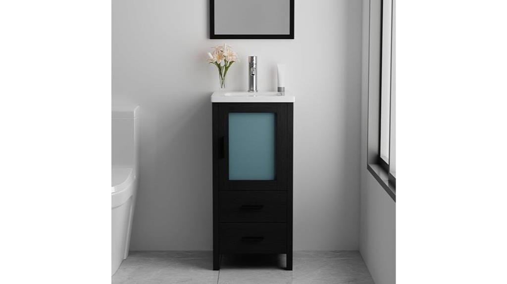16 inch bathroom vanity