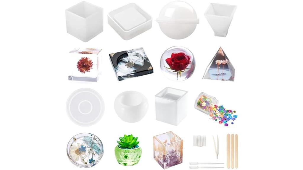 20 piece silicone resin molds