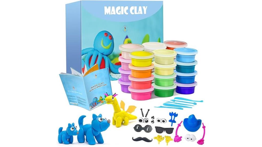 24 color clay craft set