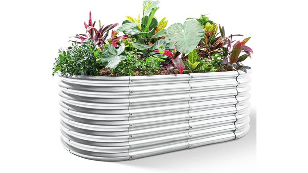 24 inch galvanized garden bed
