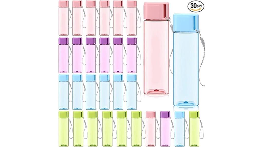 30 pack reusable water bottles