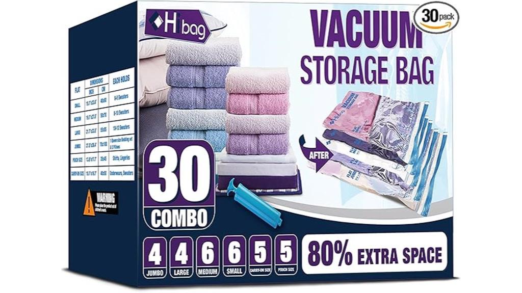 30 pack vacuum storage bags