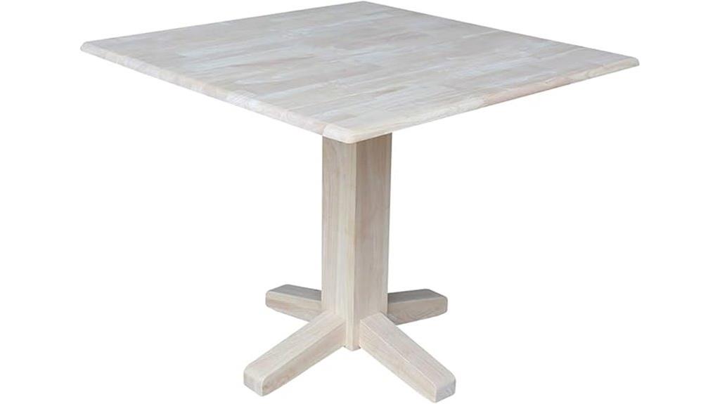 36 inch square dining table