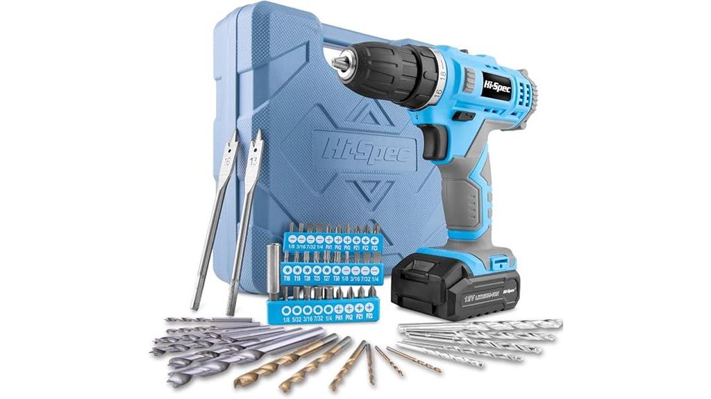 50 piece 12v cordless drill