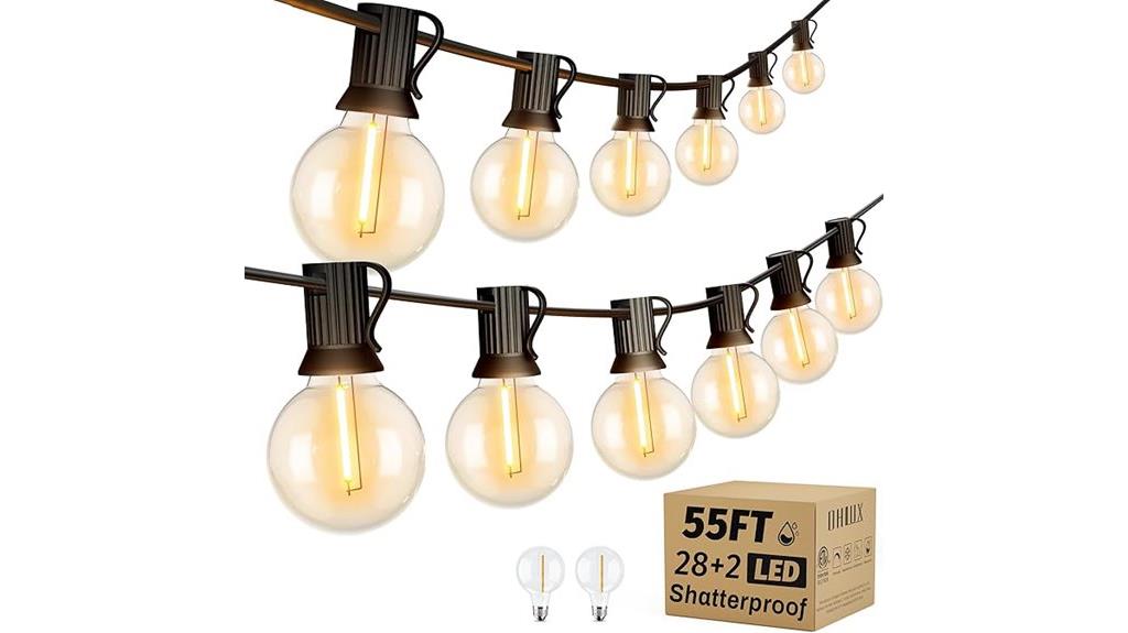 55ft waterproof dimmable bulbs
