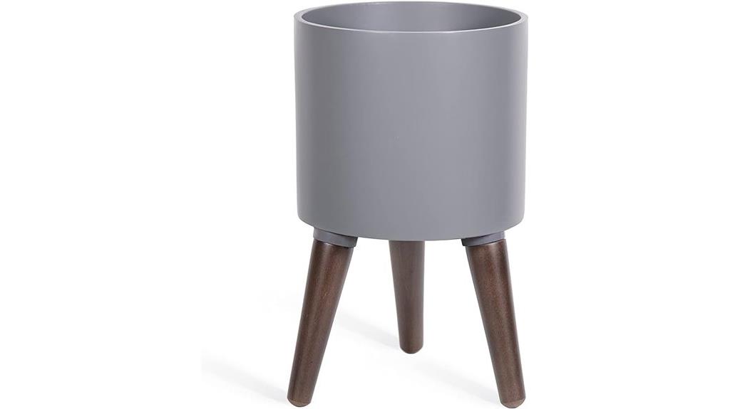 8 inch planter with stand