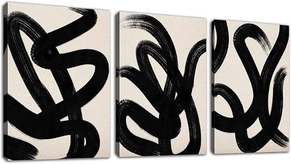 abstract lines canvas set