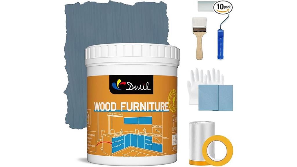 acrylic grey blue paint