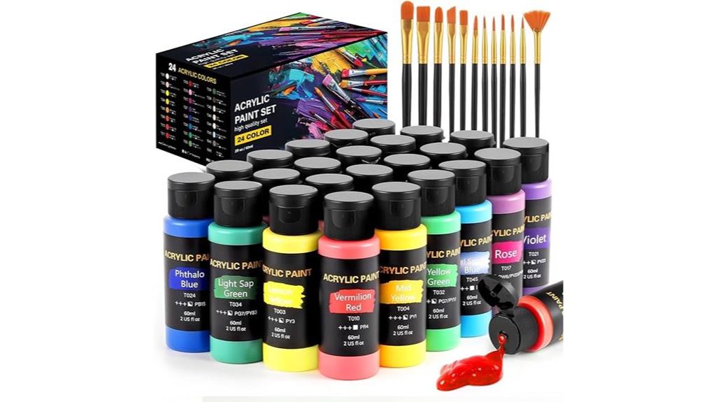 acrylic paint set