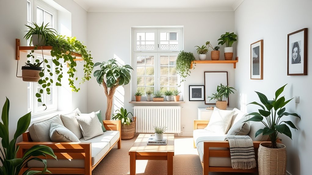 add greenery for warmth