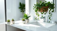 add greenery to bathroom