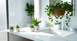 add greenery to bathroom
