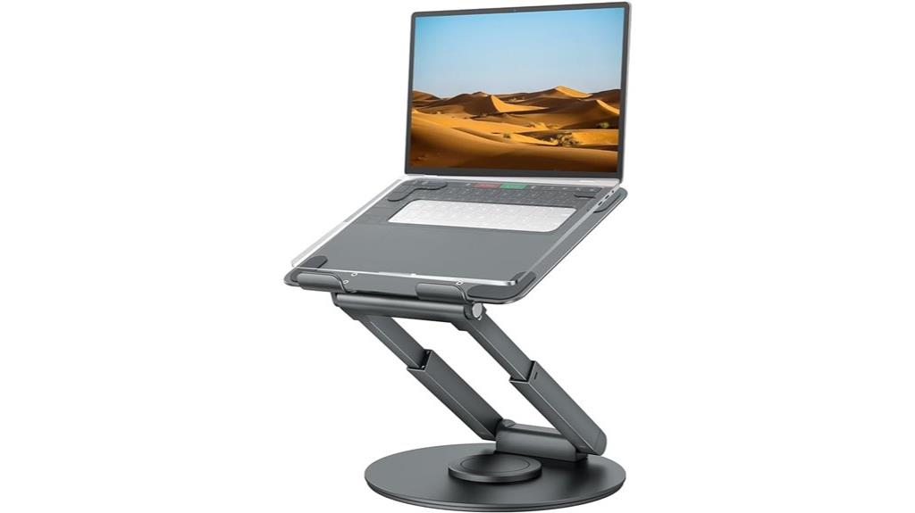adjustable 360 swivel laptop stand
