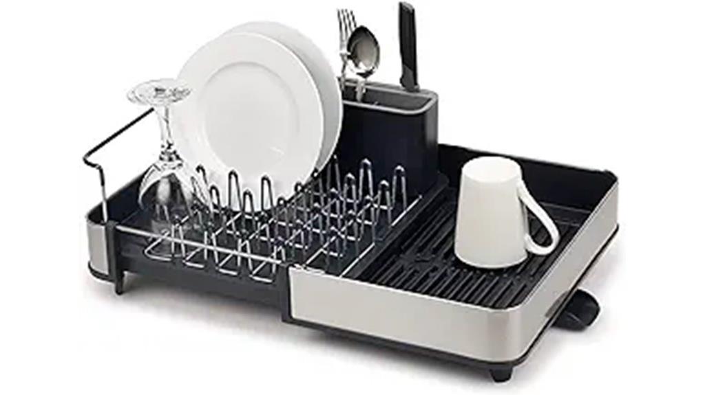 adjustable dual part drying rack