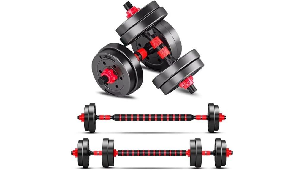 adjustable dumbbell pair