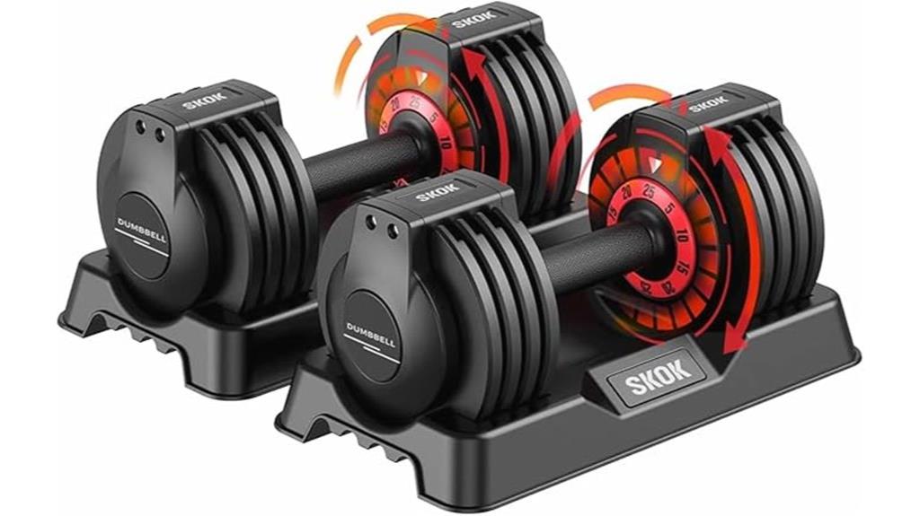 adjustable dumbbells 25 55 lbs