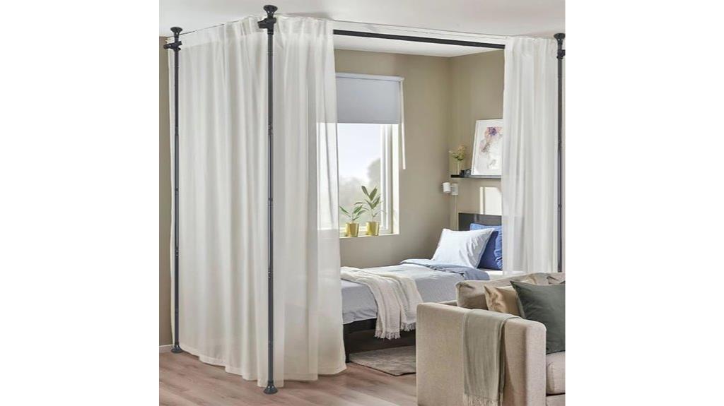 adjustable floor to ceiling curtain rods