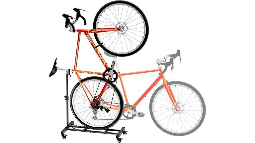 adjustable indoor bike rack