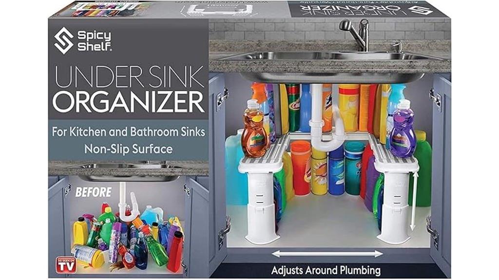 adjustable kitchen storage organizer