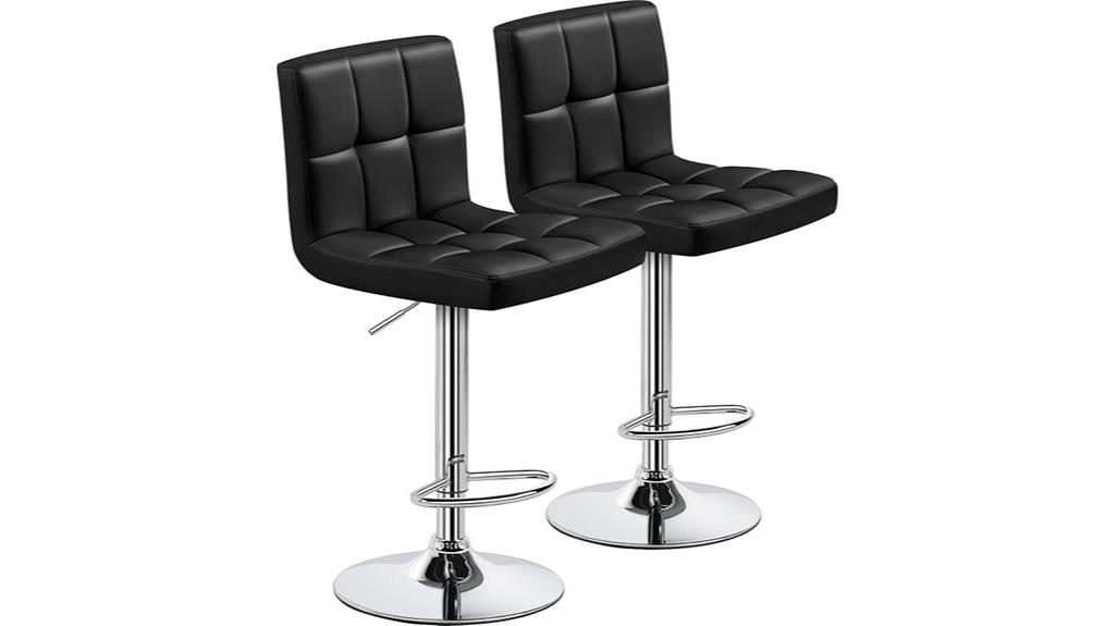 adjustable pu leather stools