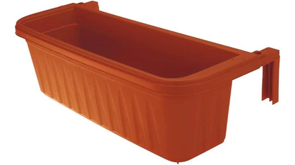 adjustable railing planter