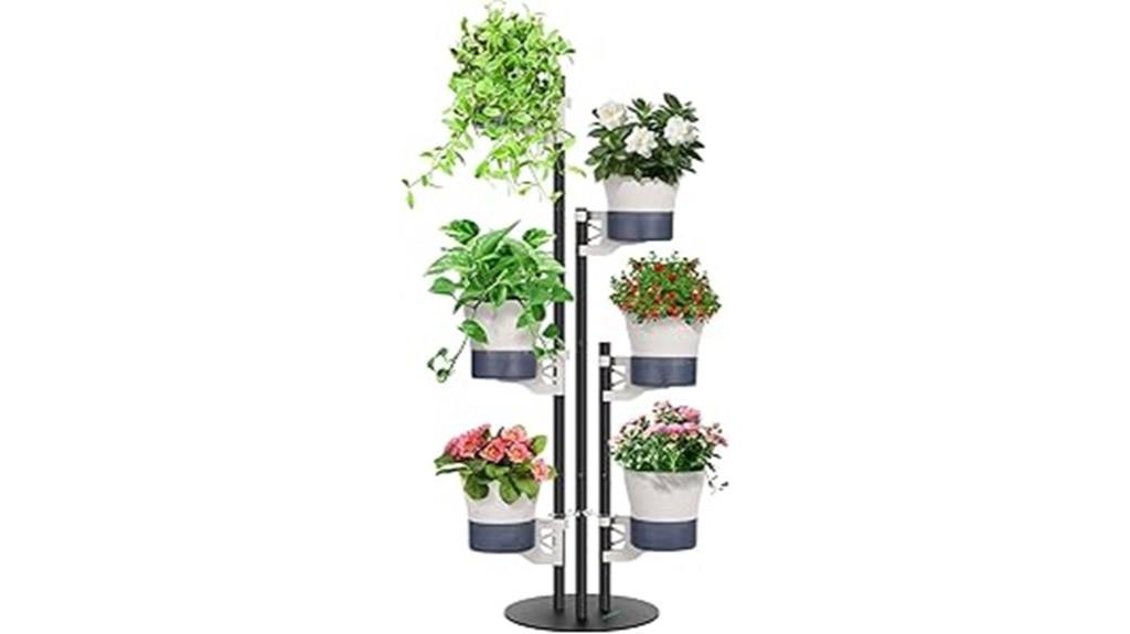 adjustable self watering plant stand