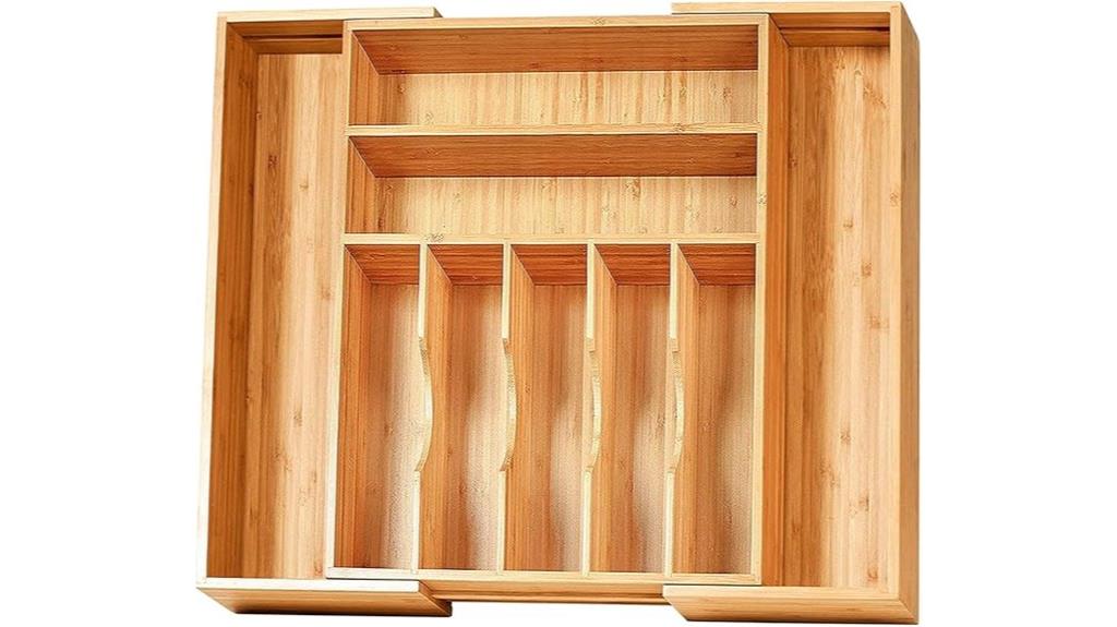 adjustable silverware drawer organizer