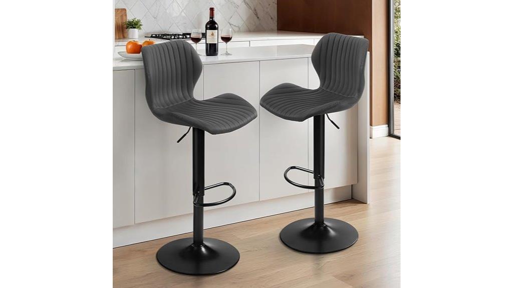 adjustable swivel pu leather