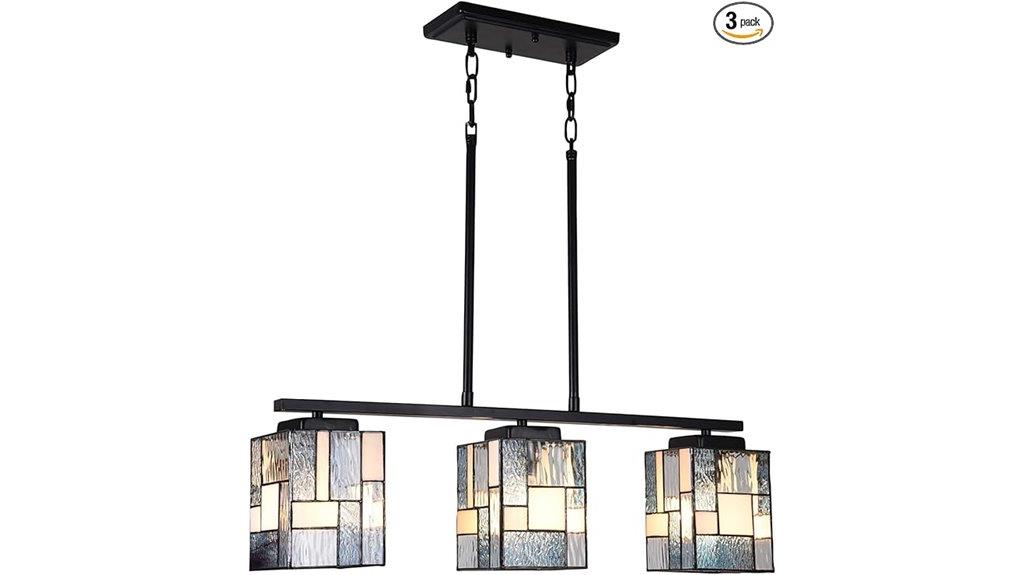 adjustable tiffany pendant light