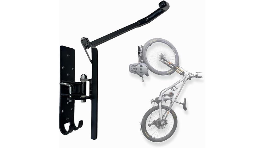 adjustable wall mounted bike rack