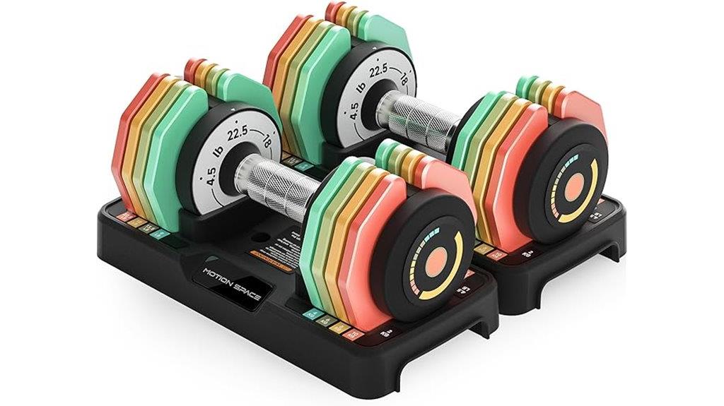 adjustable weight dumbbell set