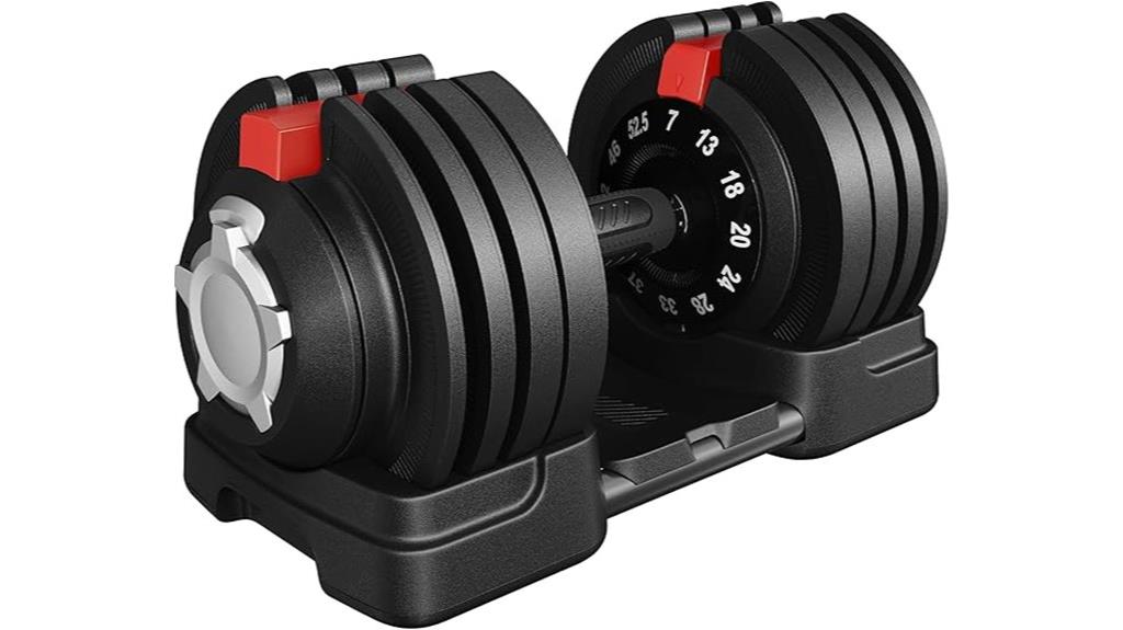 adjustable weight dumbbell set