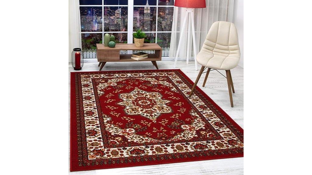 antep traditional non skid rug