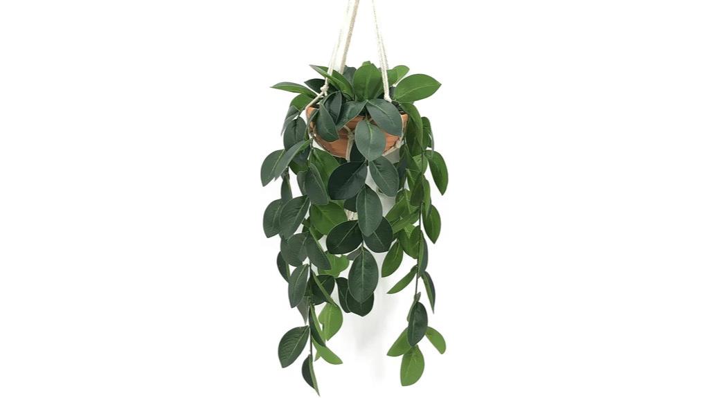 artificial hanging plant decor