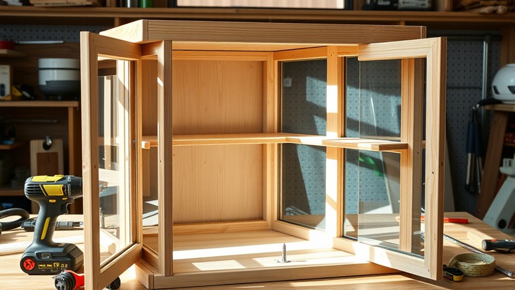 assembling light enhanced cabinet