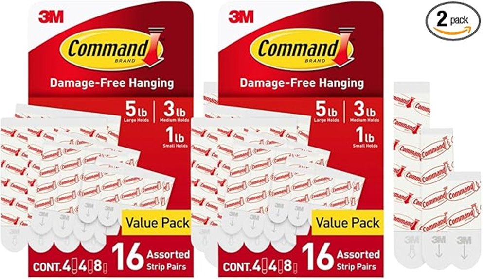assorted size adhesive strips