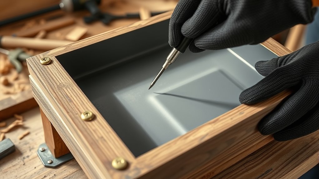 attach outer frame precisely