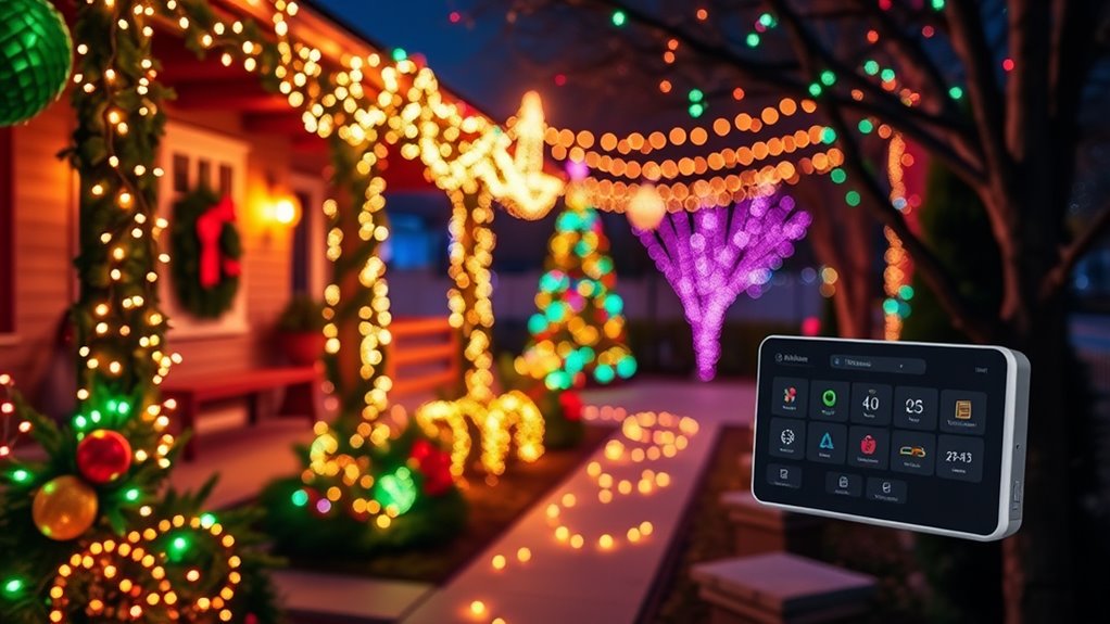 automated holiday lighting schedules