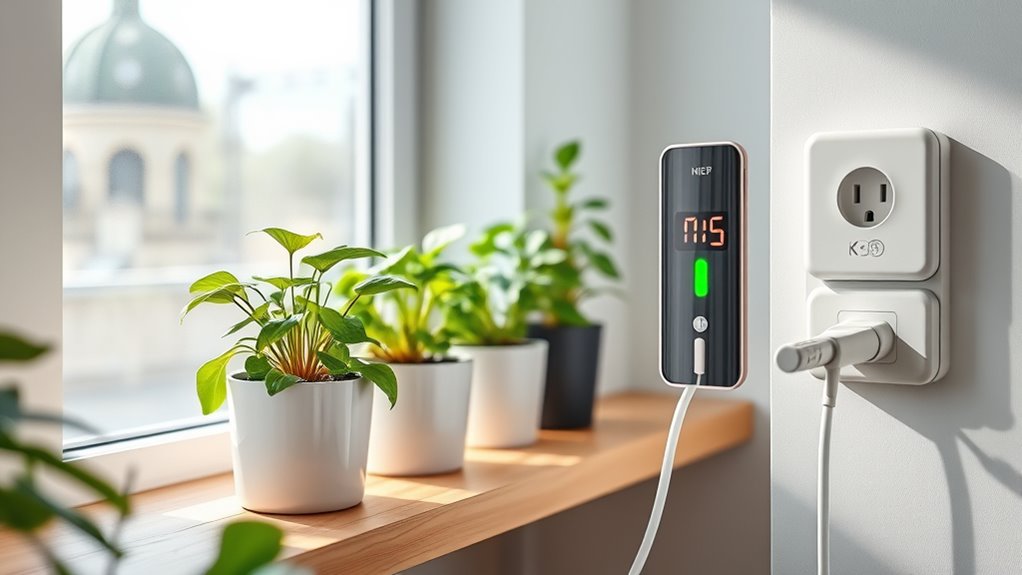 automated plant watering setup