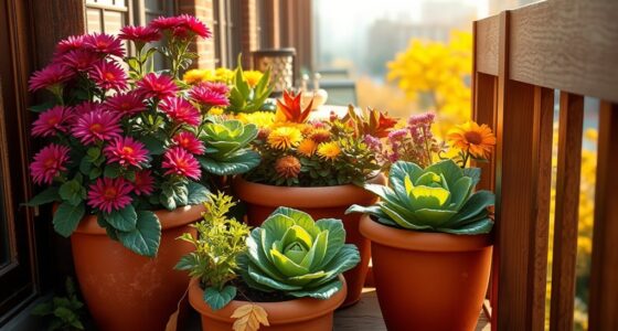 autumn balcony container planting