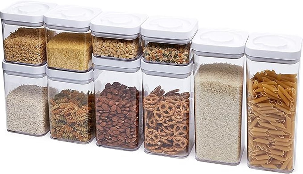 basic 10 piece square containers
