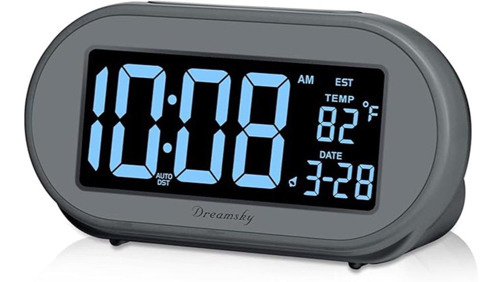 bedroom digital alarm clock