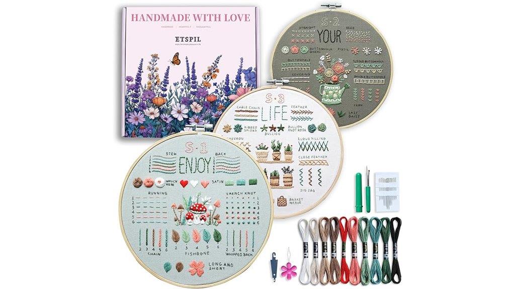 beginner embroidery kit pack